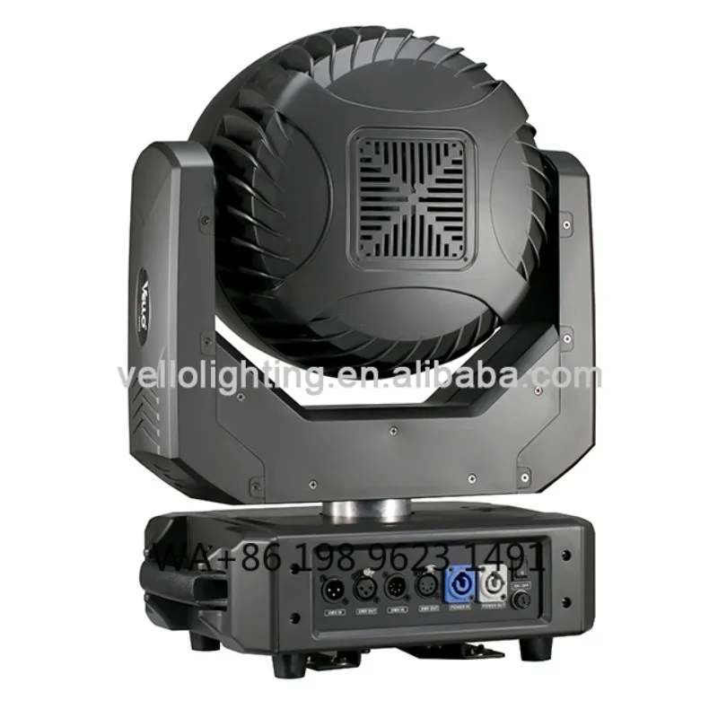 20W*37Pcs 3 Rings RGBW LED Moving Head Wash Light Pixel Control High Power Stage Light for Disco Club Concert