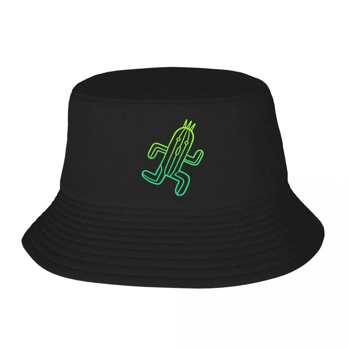 Custom Unisex Final Fantasy Cactuar Bucket Hat Travel Beach Summer Camping Hats