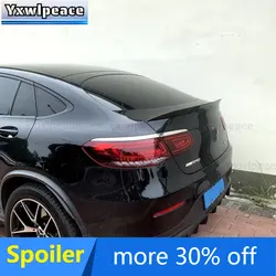 For Mercedes-Benz GLC Coupe C253 GLC260 300 2016-2021 AMG ABS Plastic Unpainted Colored Rear Trunk Spoiler Body Kit Parts