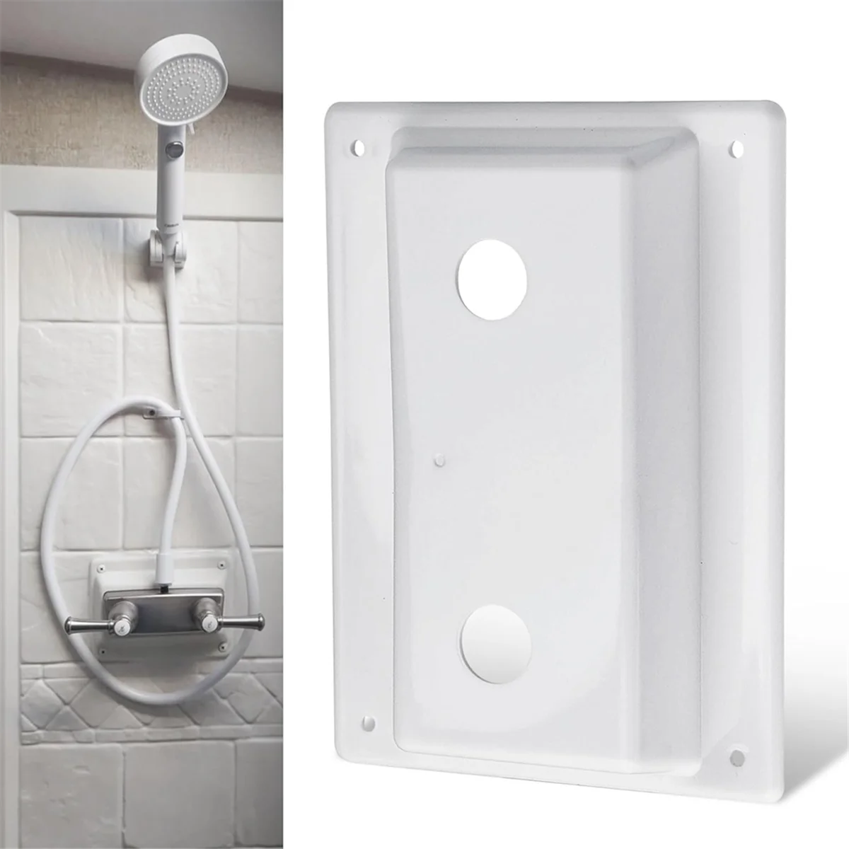 WDMG Faucet Bezel Stand Off Faucet Cover Replacement, Faucet Bezel Stand Off Faucet Cover for RV Caravans Shower