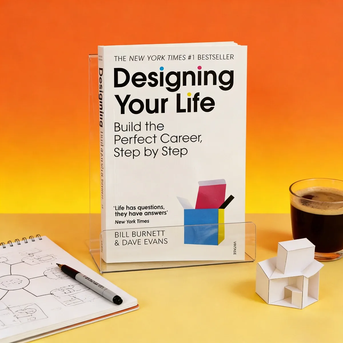 Designing Your Life Bill Burnett Dave Evans Step-by-Step Career Building Life Planning Self Growth Personal Development Guide