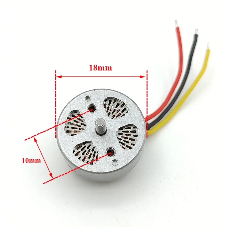 2750KV Mini 18mm motore Brushless trifase 2S-3S motore Brushless ad alta velocità 2mm albero fai da te RC Drone FPV Quadcopter modello di aeromobile