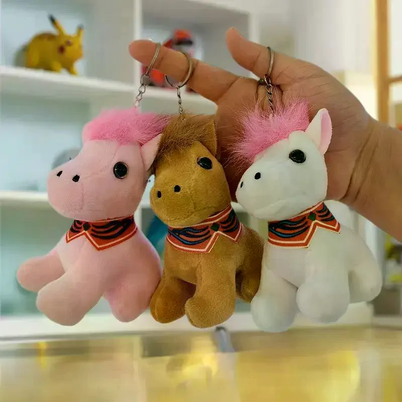 

Милая плюшевая кукла-лошадь, игрушка-брелок, сумка, подвеска, подвески, автомобильный брелок, аксессуары для женщин, пары, кавайный подарок