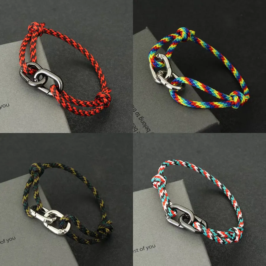 Einzigartiges Böhmen-Seil-Armband für Herren, handgefertigt, geflochten, zweilagig, verstellbar, mehrfarbig, Armband, Dschungel-Abenteuer, Camping, Homme, Joias
