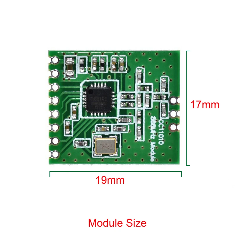 Receptor y transmisor de comunicación RF de baja potencia, modulador inalámbrico GWS 2 piezas 868MHz CC1101, SPI IOT con antena de 2 piezas