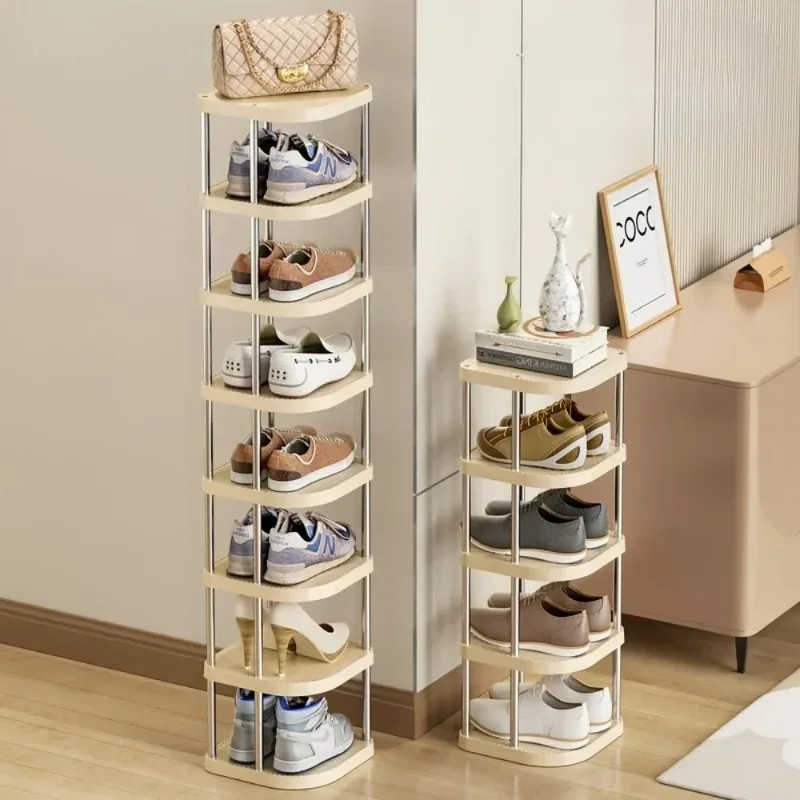 Multi-Layer Shoe Organizer Simple Shoes Rack Plastic Storage Cabinet Household Space Saving Storage Cabinet Creative Shoe Rack