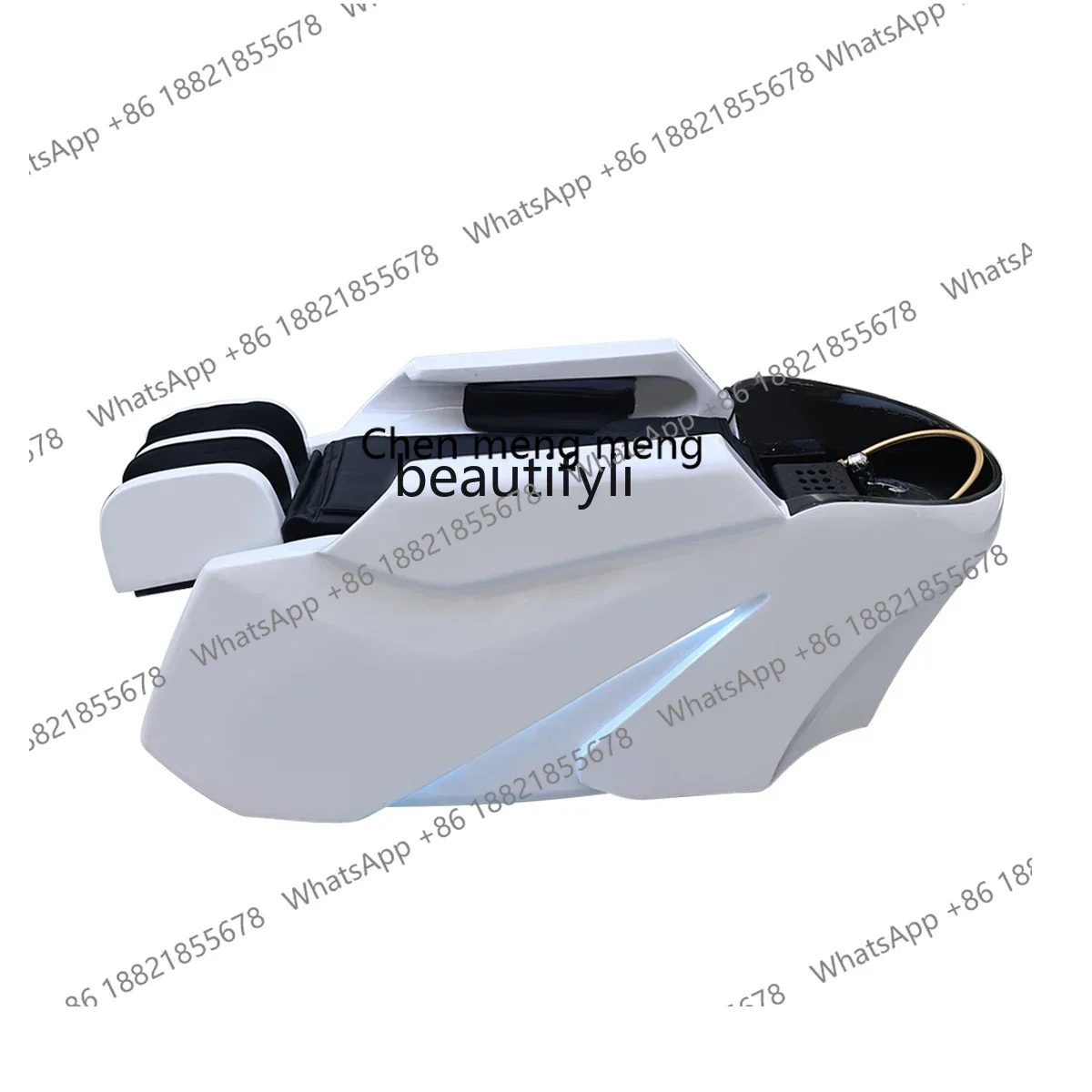 高級水循環インテリジェント電動マッサージシャンプーベッド理髪店全身加熱燻蒸