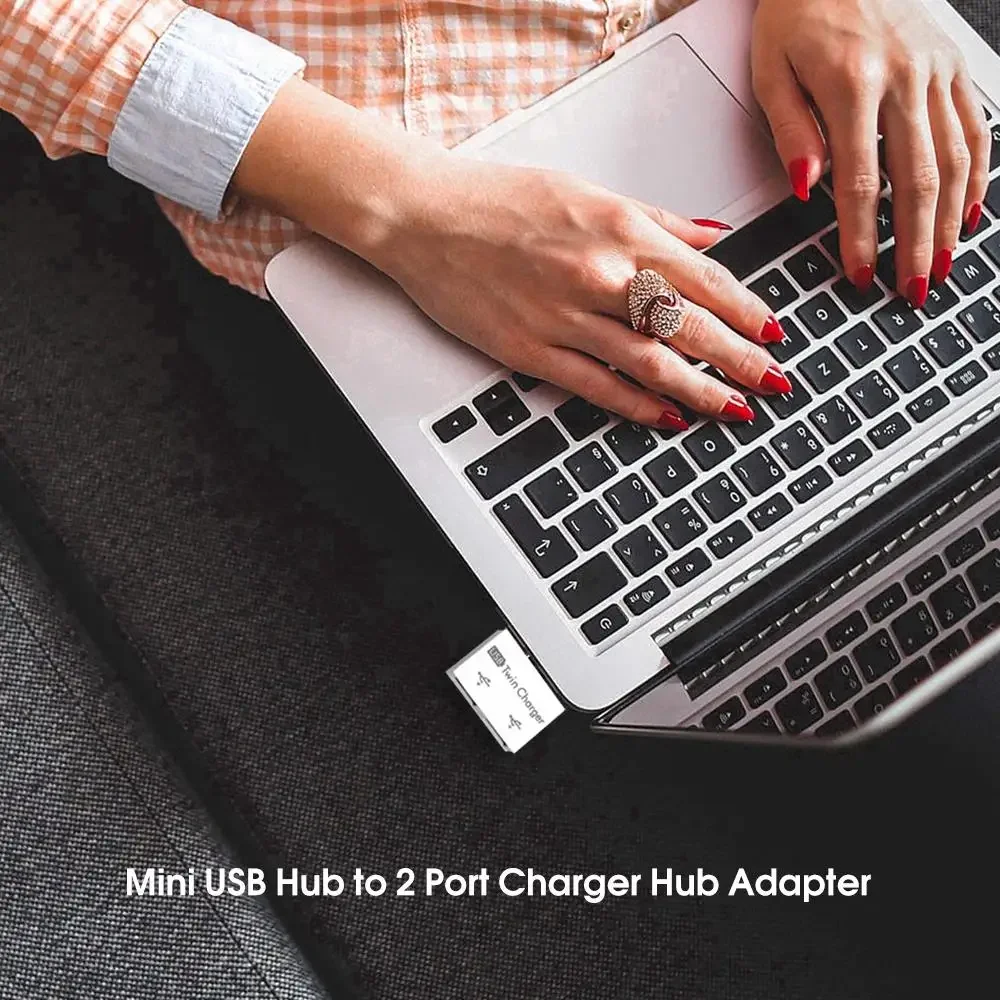 USB Hub 2พอร์ต Charger Splitter Adapter สำหรับโทรศัพท์ PC