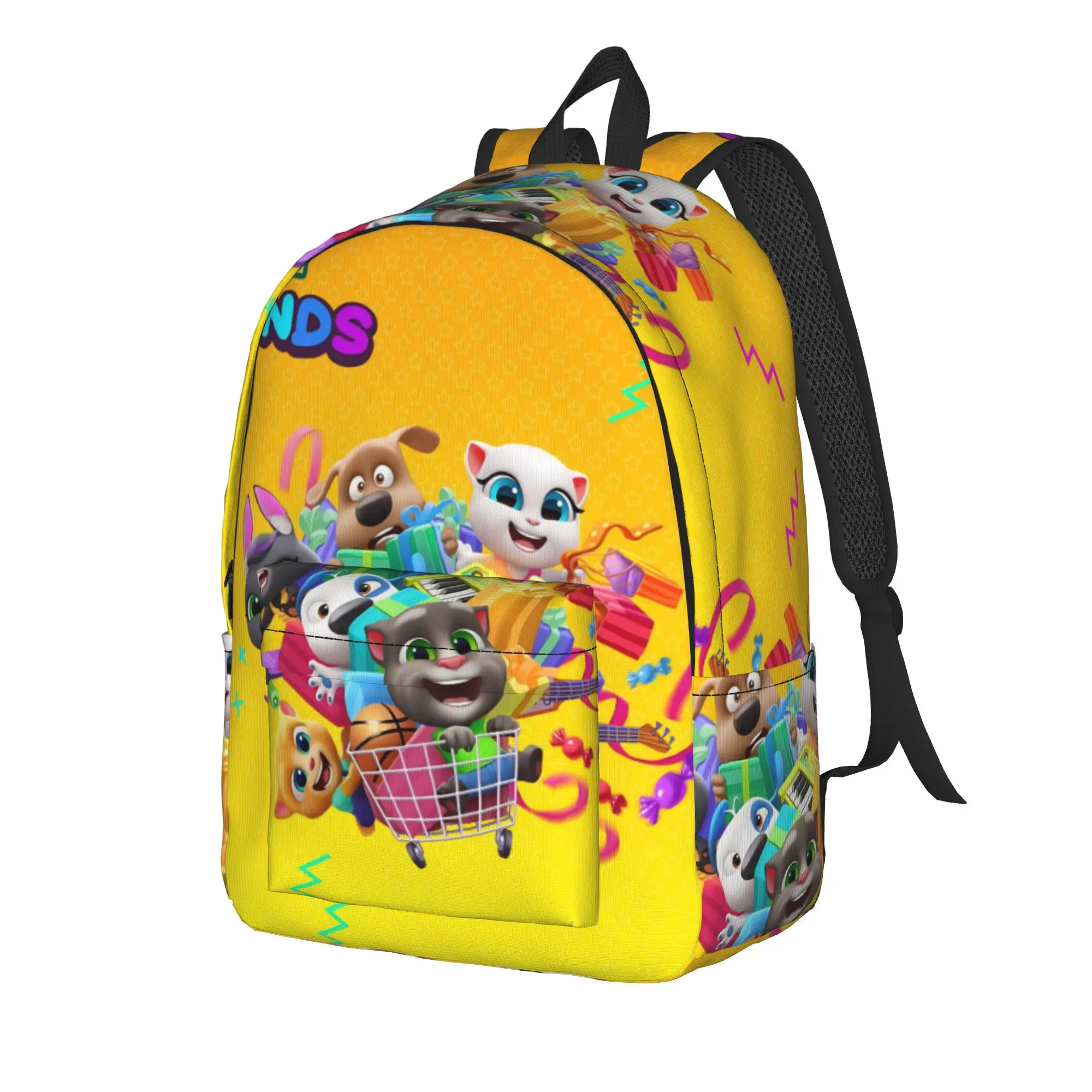 T-Talking T-Tom And F-Friends Teenage Backpack Outdoor High School Business  Daypack for Men Women Laptop Computer Shoulder Bag