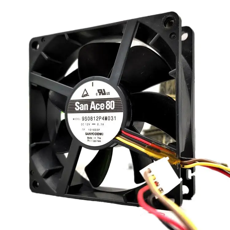 

Sanyo 9S0812P4M031 12V 0.1a 8025 Max Airflow Rate High-End Devices Fan 8CM