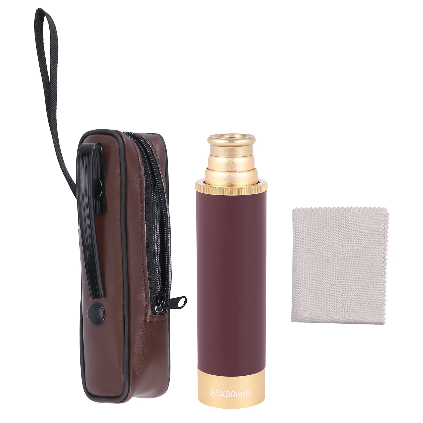 

【Горячие продажи!】Карманный телескоп, латунный бинокль 25x30, монокулярный телескоп, ручной телескоп в золоте