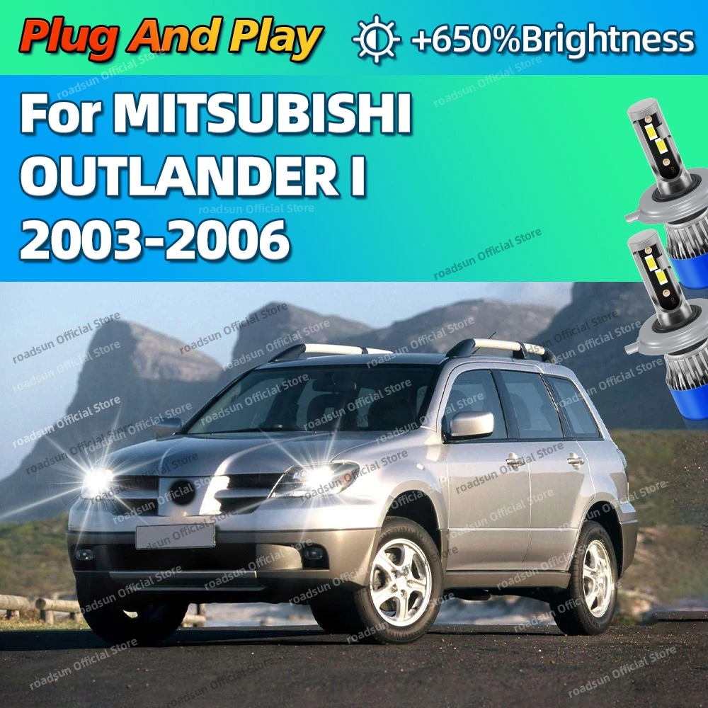

2Pc H4 LED Bulb Turbo Headlight 30000LM Powerful Best Car Lamp 6000K For MITSUBISHI OUTLANDER I 2003 2004 2005 2006