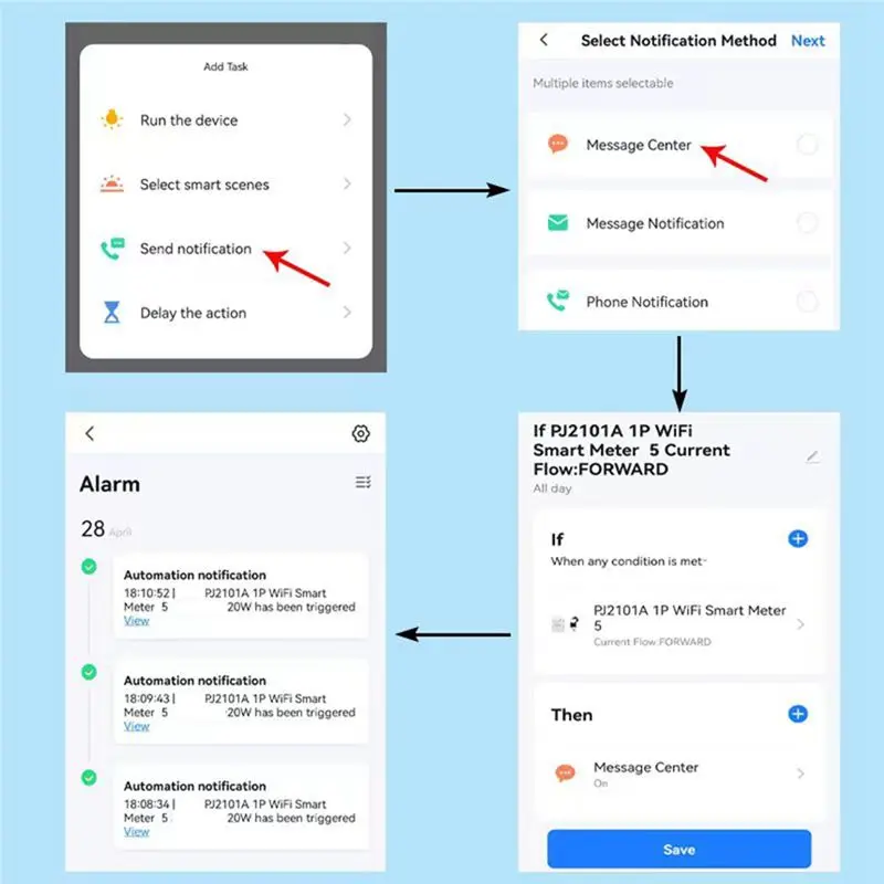 REST Tuya Bi Directional WiFi Energy Meter 150A Clamp Current Sensor Transformer Solar PV Two Way Power Monitor 110V 240VAC