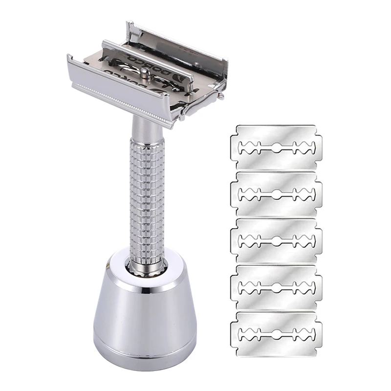 Safety Razor Brass Double Edge For Men Barber Shaver Men's Manual Classic Barber Shaving Razor Set