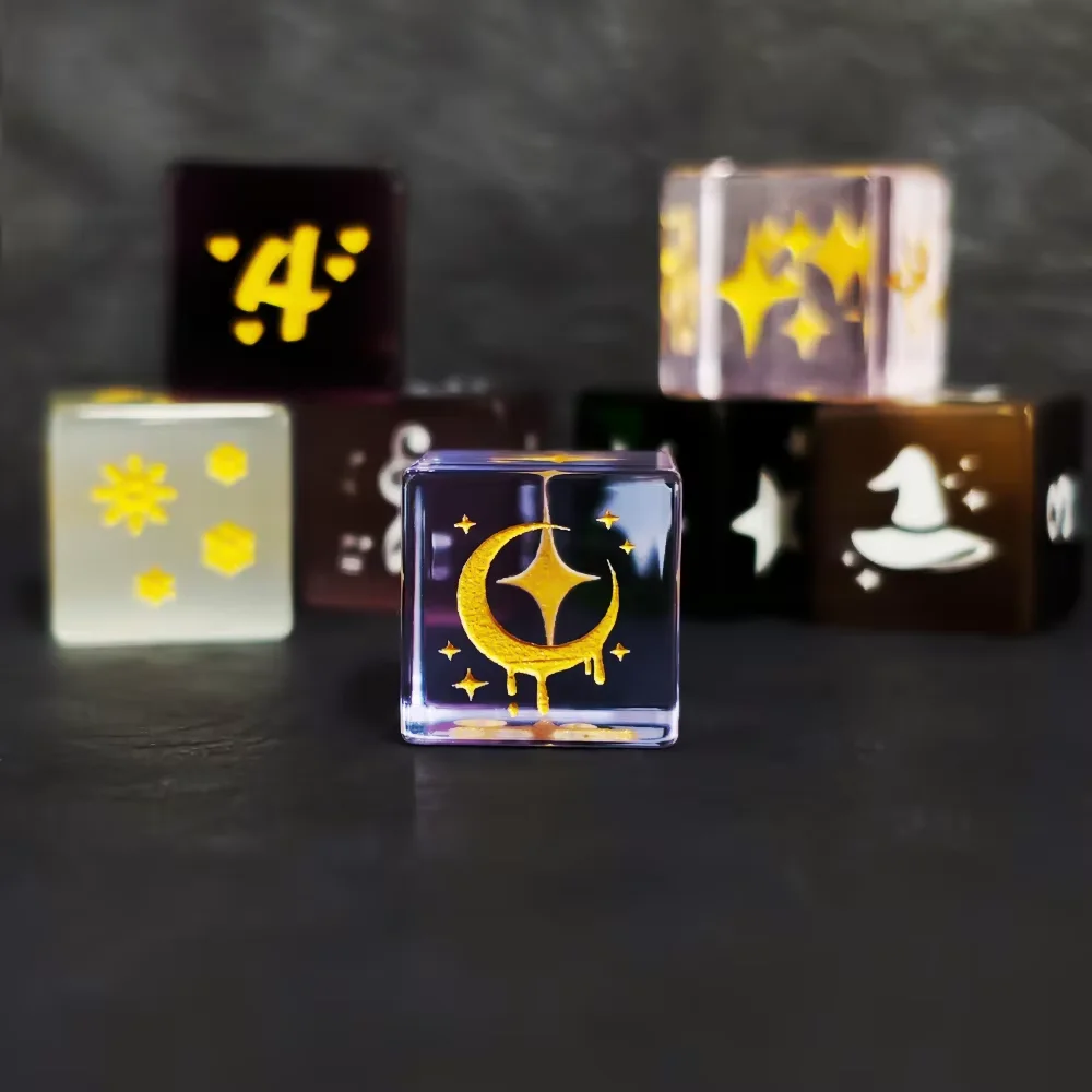 Transparent Dice Six Sided Por - Board Game Dnd 评论和价格