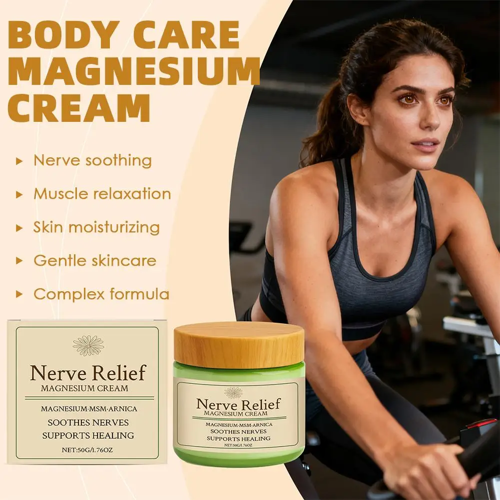 Body Care Magnesium Cream for Improving Sleep Quality Nourishing Moisturizing Skin Comfortable Body Daily Massage Care Cream