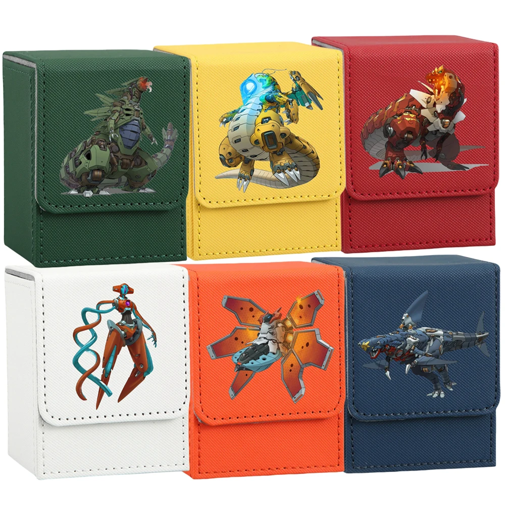 Pokemon Card Box Mecha style series Dragonite Garchomp Deoxys Tyranitar Groudon Anime Game Tcg Ptcg Trading Card Storage Box