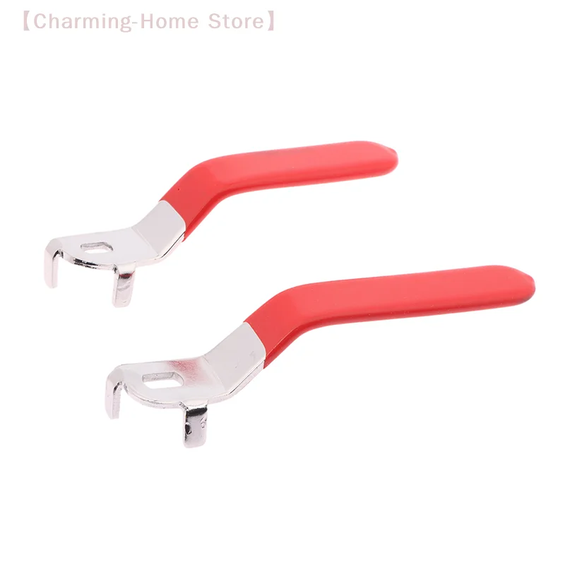 【M】1 قطعة مقبض الصمام مقبض الرافعة الحديد مطلي بالكروم استبدال الربع بدوره مع قبضة بلاستيكية الأزرق لصمام الكرة DN20