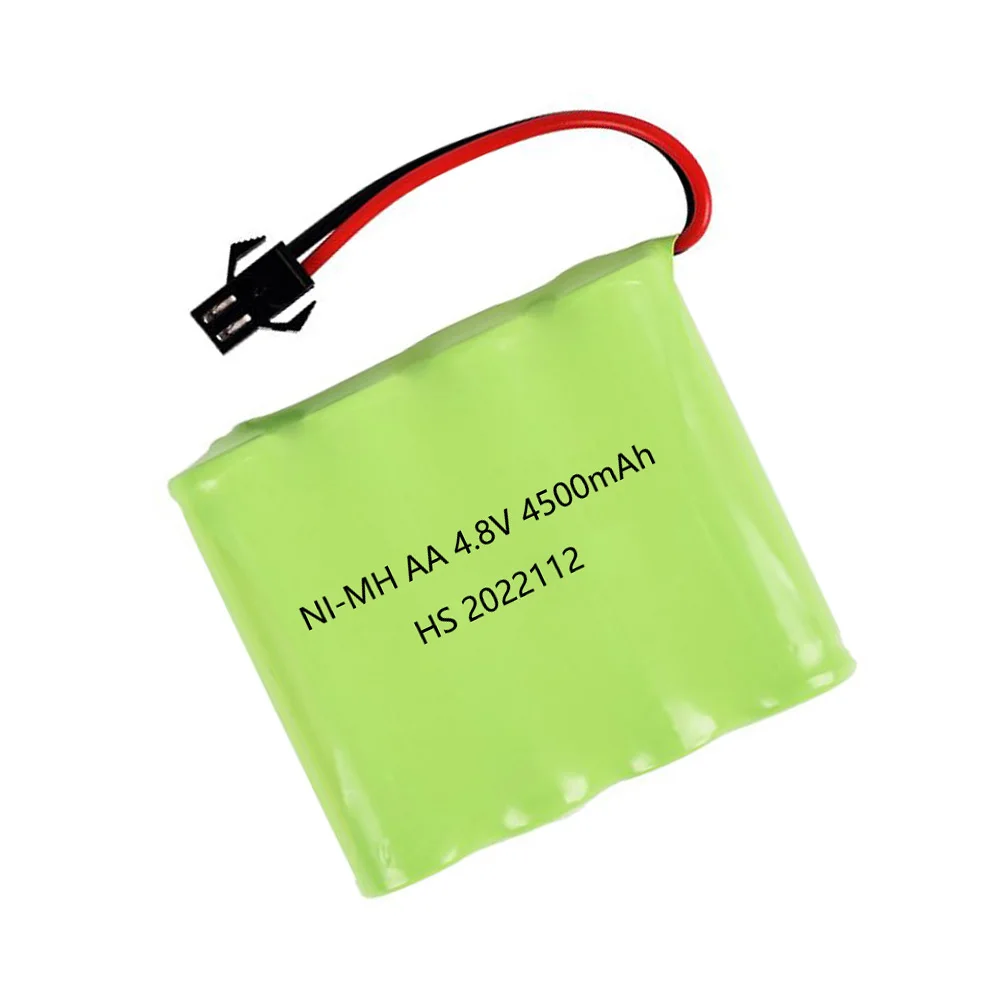 Upgrade to 4500mah 4.8V NI-MH Battery AA For Rc Toys Cars Tanks Robot Boats Guns Ni-MH AA 4.8v Rechargeable Battery Pack