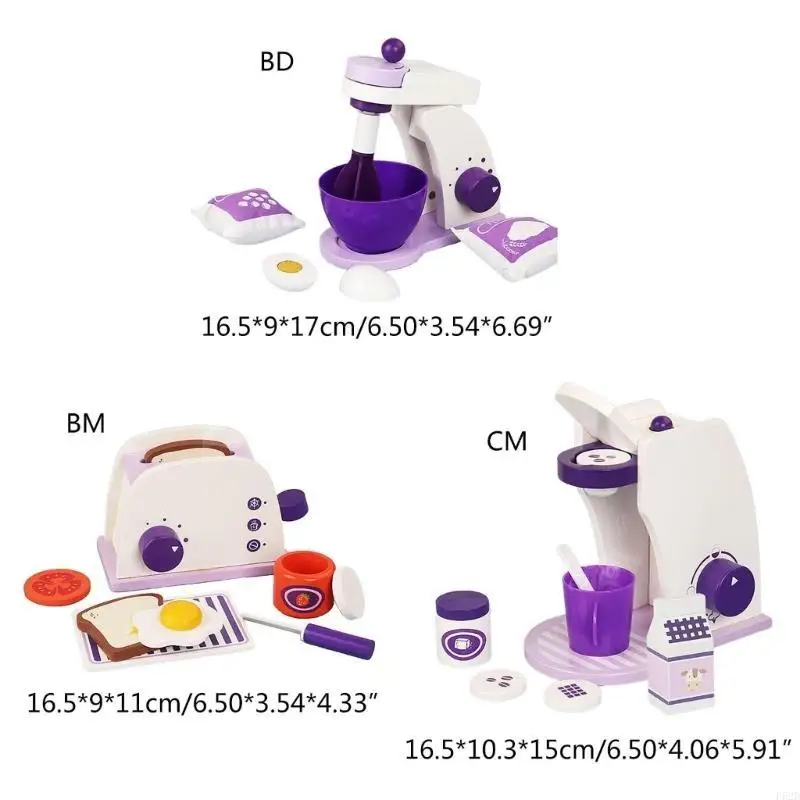 F62D แบบจำลองเครื่องปั่นที่สมจริงในช่วงบ่าย TEA Educational Kitchen แกล้งทำเป็นชุดเล่นของเล่นชุด