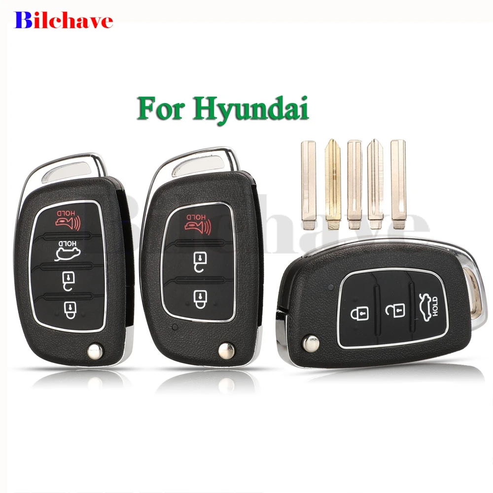 

Jingyuqin 3/4 кнопочный корпус автомобильного ключа Дистанционное необработанное лезвие брелок для Hyundai Hb20 Ix35 Ix45 Elantra Santa Fe новая Verna