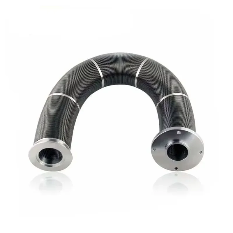 304 Stainless Steel Vacuum Bellows DN25 900mm Length Ultra Soft Edge Welded Flexible Hose for Industrial Piping System High