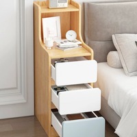 Bedside Table Modern Minimalist Bedroom Small Storage Rack Multilayer Drawer Storage Cabinet Household Ultra Narrow Storage Rack