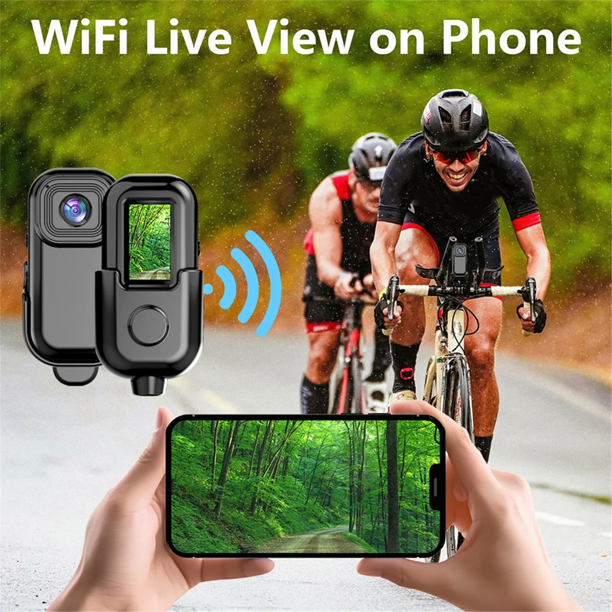 A24P 1080P WiFi caméra de poche Portable caméra corporelle Sport DV caméra d'action avec écran enregistrement vidéo caméra de poche pince arrière