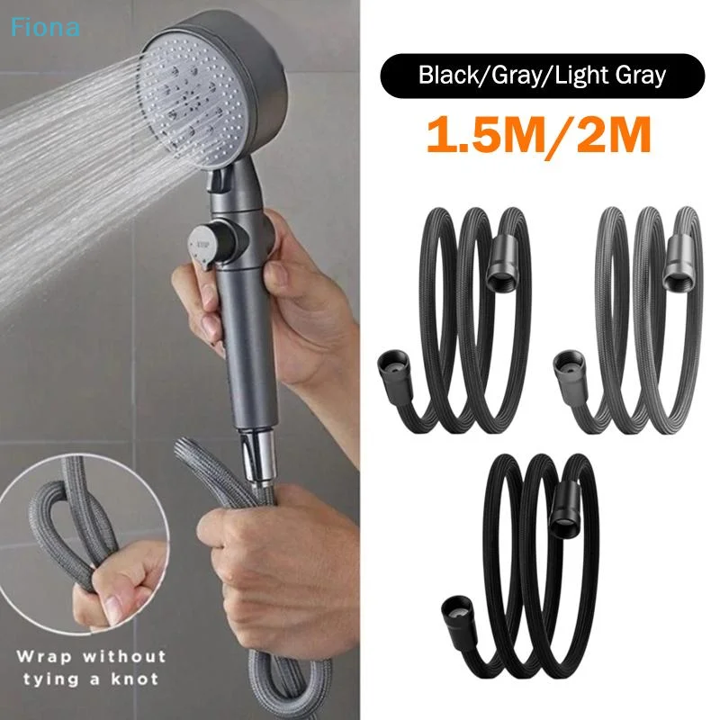 ✔1.5/2M Anti Winding Handheld Shower Hose GI/2 Flexible Shower Tube High Pressure Universal Interface Bath Shower Nylon Pipe