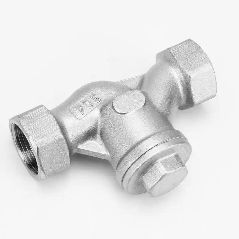 304 Stainless Steel Check Valve H11W Lift Horizontal S-Type Internal Thread One-Way Check Valve Non-Return Valve for Water Pump