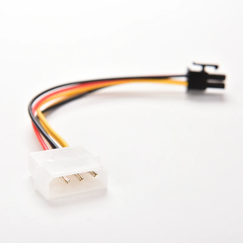 PCI-E Graphic Card Power Connector Cable Adapter single4-Pin to 6-Pin