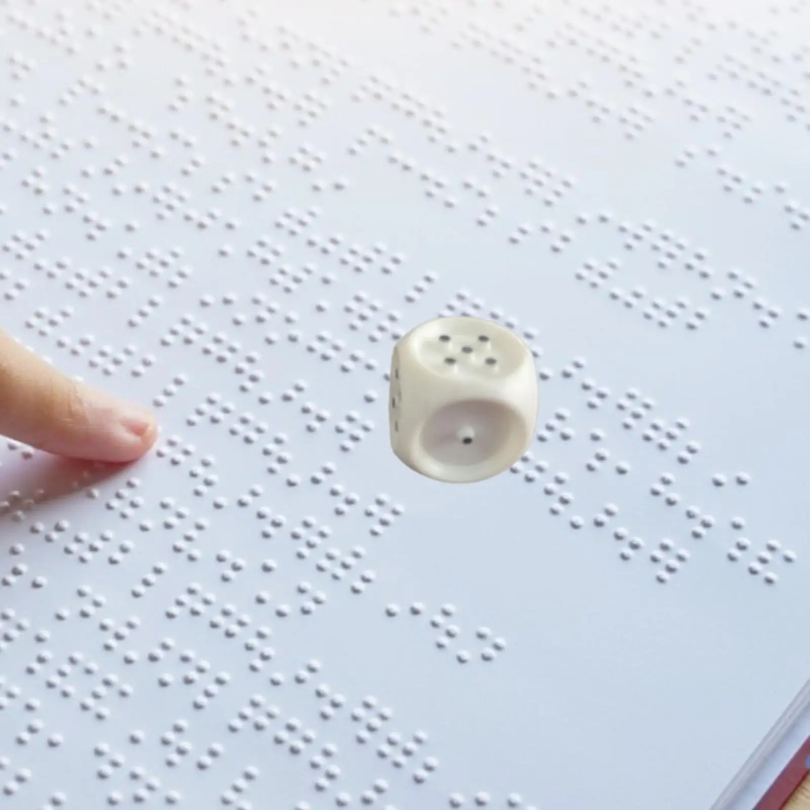 

Tactile Braille Dice Party for Sighted Players Versatile White Accessories