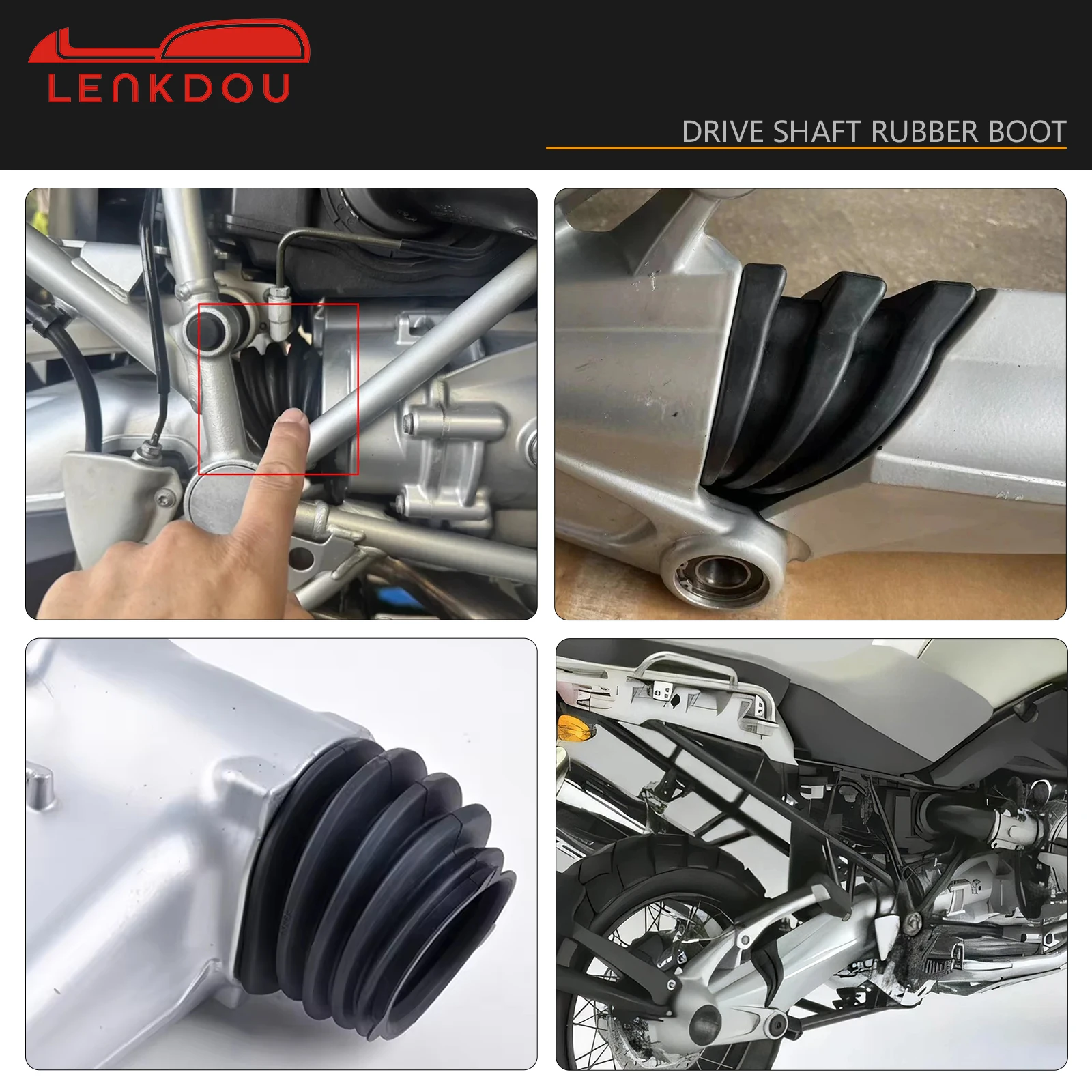 ل BMW R1200GS R RT ST R900 R nineT HP2 دراجة نارية نقل رمح المطاط كم غطاء غبار استبدال OEM 33177685599 #6