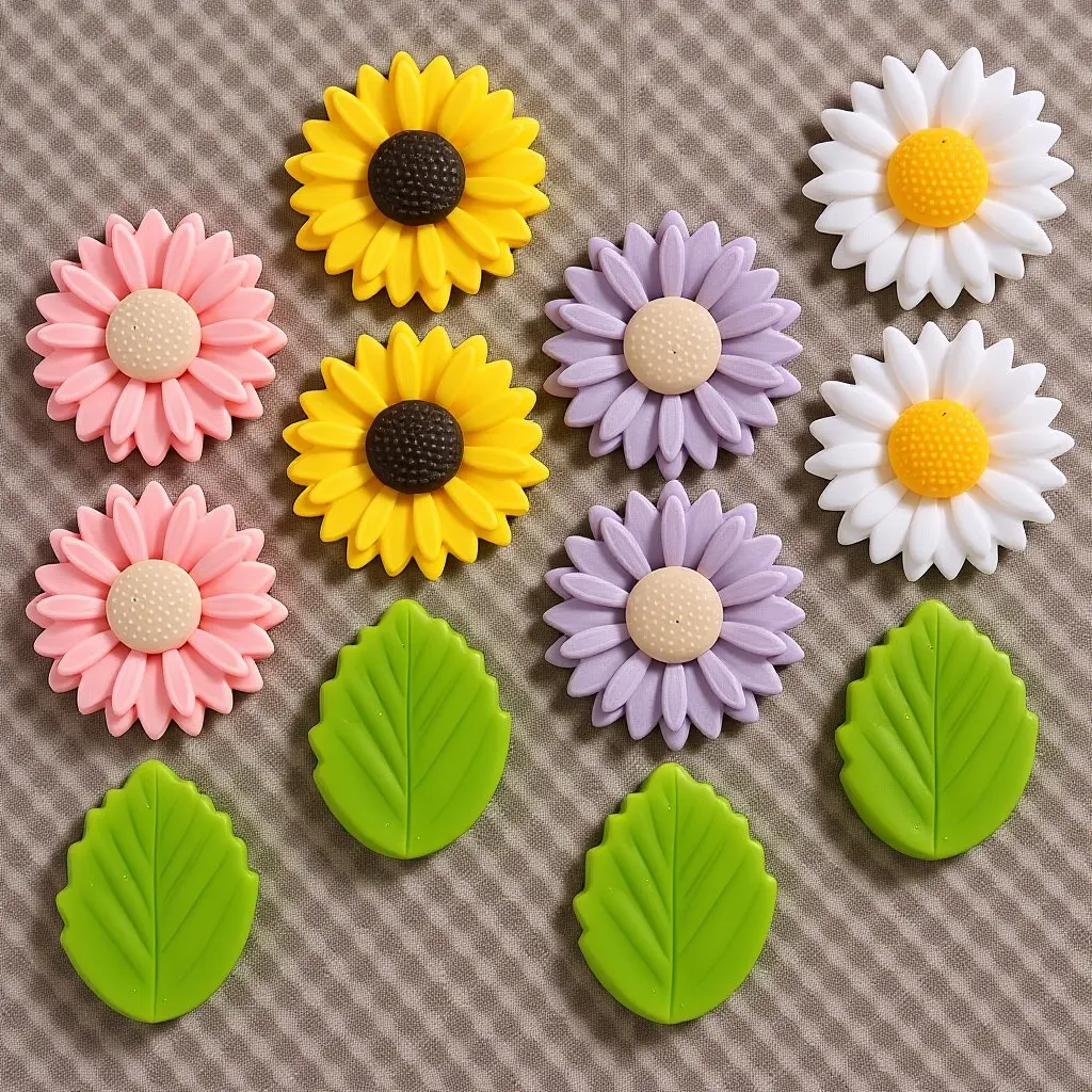 

12Pcs Silicone Knitting Needle Protectors Daisy Design Anti-Slip Stoppers for Knitting Craft Needle Covers Sewing Accessories