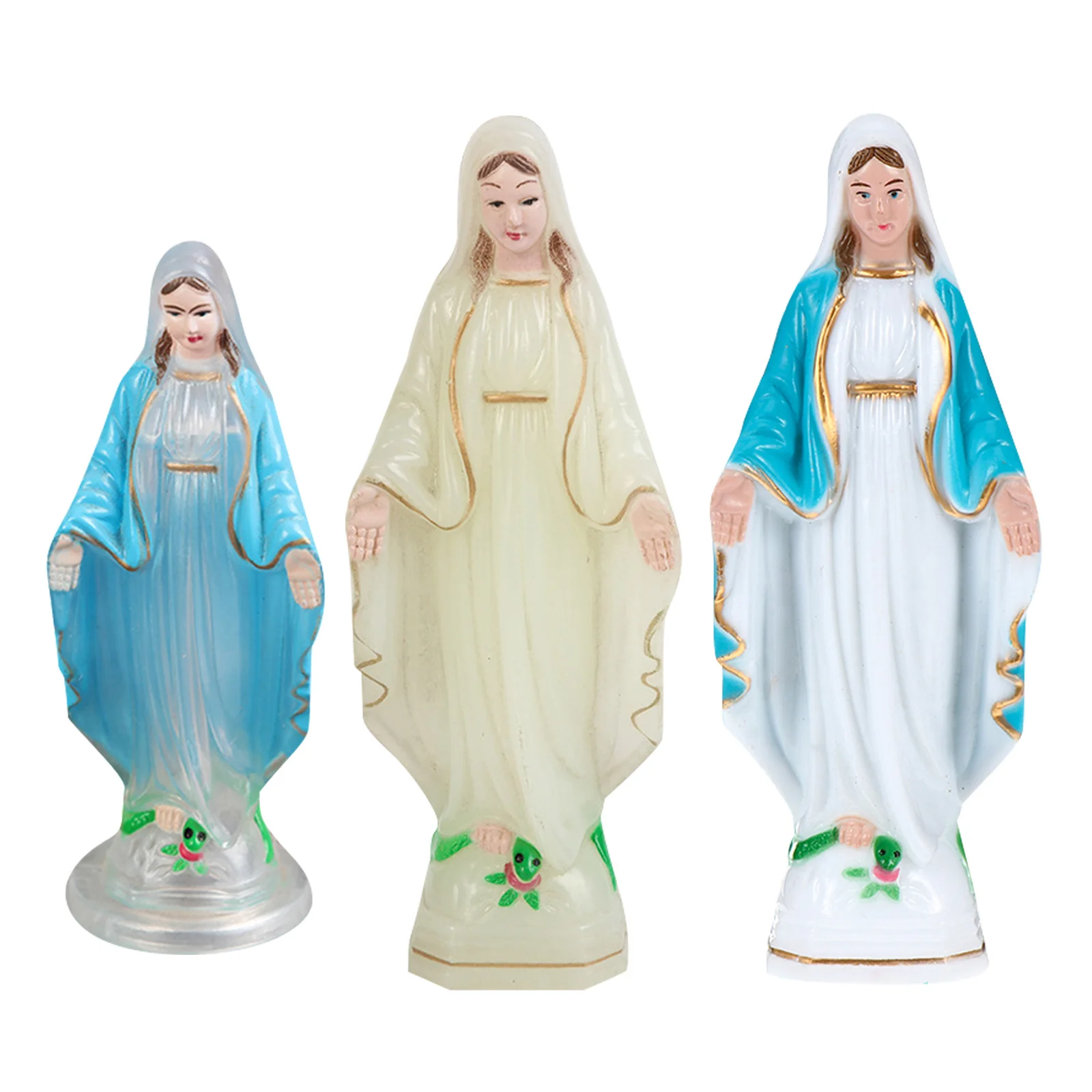 

3Pcs Retro Mary Statue Unique Peaceful Home Decor Ideal for Clothes Shop Bar Room Ornament Mary Ornaments
