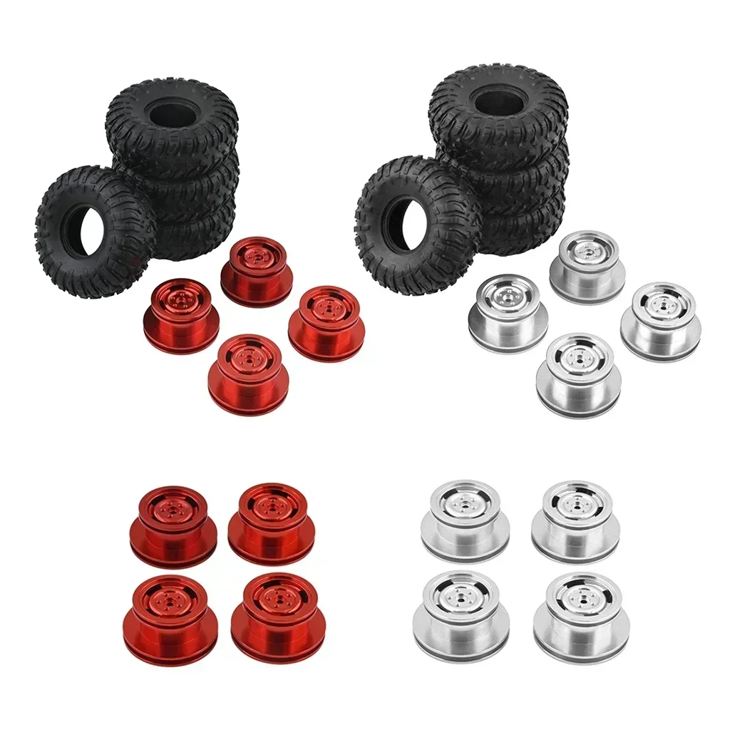 

for MN90 MN91K MN45 MN45K MN99S RC Car 1:12 Tire Skin Metal Wheel Rim Hub
