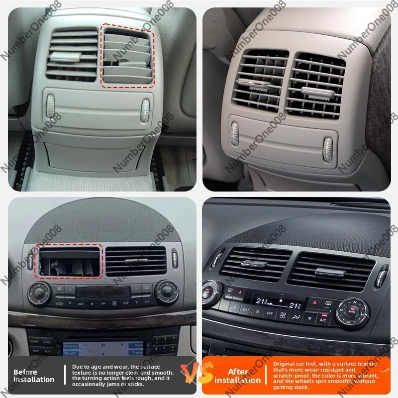 

Ручка-регулятор вентиляции кондиционера для Mercedes E-Class W211 2003-2008, улучшенный материал EMS PA12 GF30, замена оригинальной детали OE 2118300054