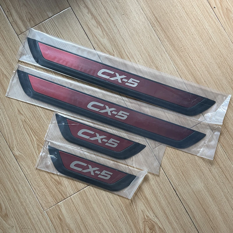 

For Mazda CX-5 CX5 KF 2017 2018 2019 2020 2021 2022 2023 2024 Car Door Sill Scuff Plate Welcome Pedals Trim Styling Accessories