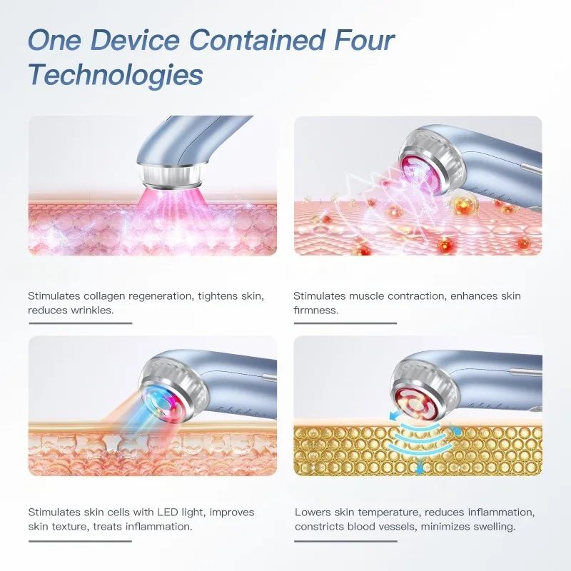 Wielofunkcyjne urządzenia do pielęgnacji skóry Mikroprądowy masażer do twarzy Profesjonalne urządzenie kosmetyczne do użytku domowego Czyszczenie skóry Sprzęt kosmetyczny
