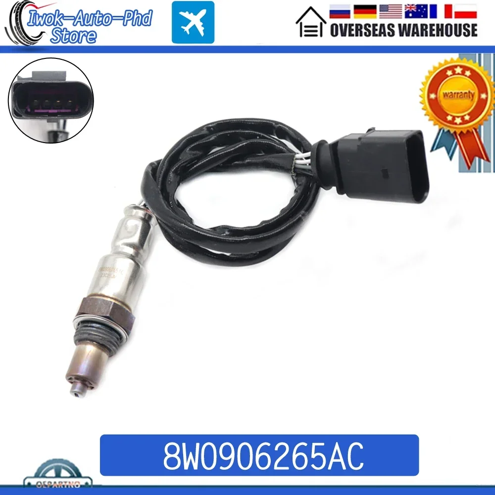 8W0906265AC 4 Pin Air Fuel Ratio Lambda O2 Oxygen Sensor for Audi A6 ALLROAD A7 A8 RS5 S4 S6 S5 S7 SQ5 3.0L 2018-21 234-8068