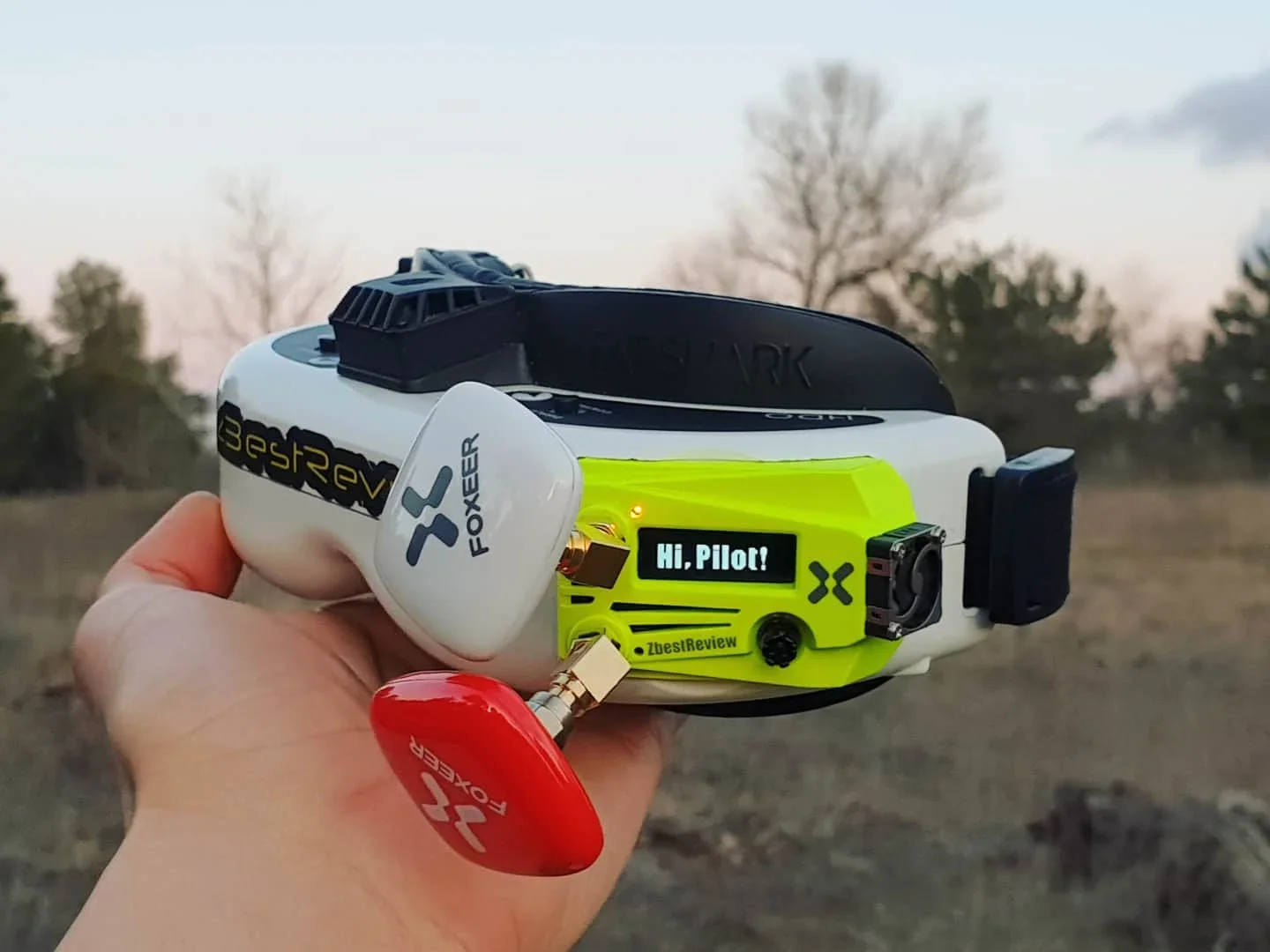 Foxeer Wildfire FPV gogle 5.8G podwójny odbiornik wideo dla Fatshark Dominator wszystkie serie V1 V2 V3 V4 HD3 gogle FPV