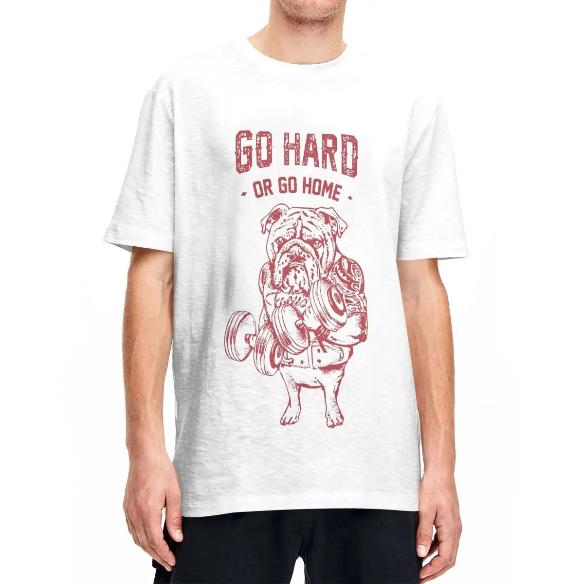 Camiseta Harajuku de Bulldog inglés, camisa de manga corta, Y2K, Retro, de algodón, cuello redondo, de gran tamaño, de verano