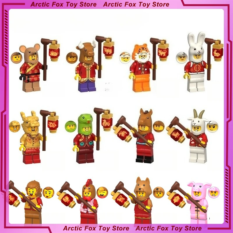 

New Anime Figure Peripheral PVC Cute Model Assembling Building Blocks Desktop Decoration Ornaments Kids Birthday Gifts Toys