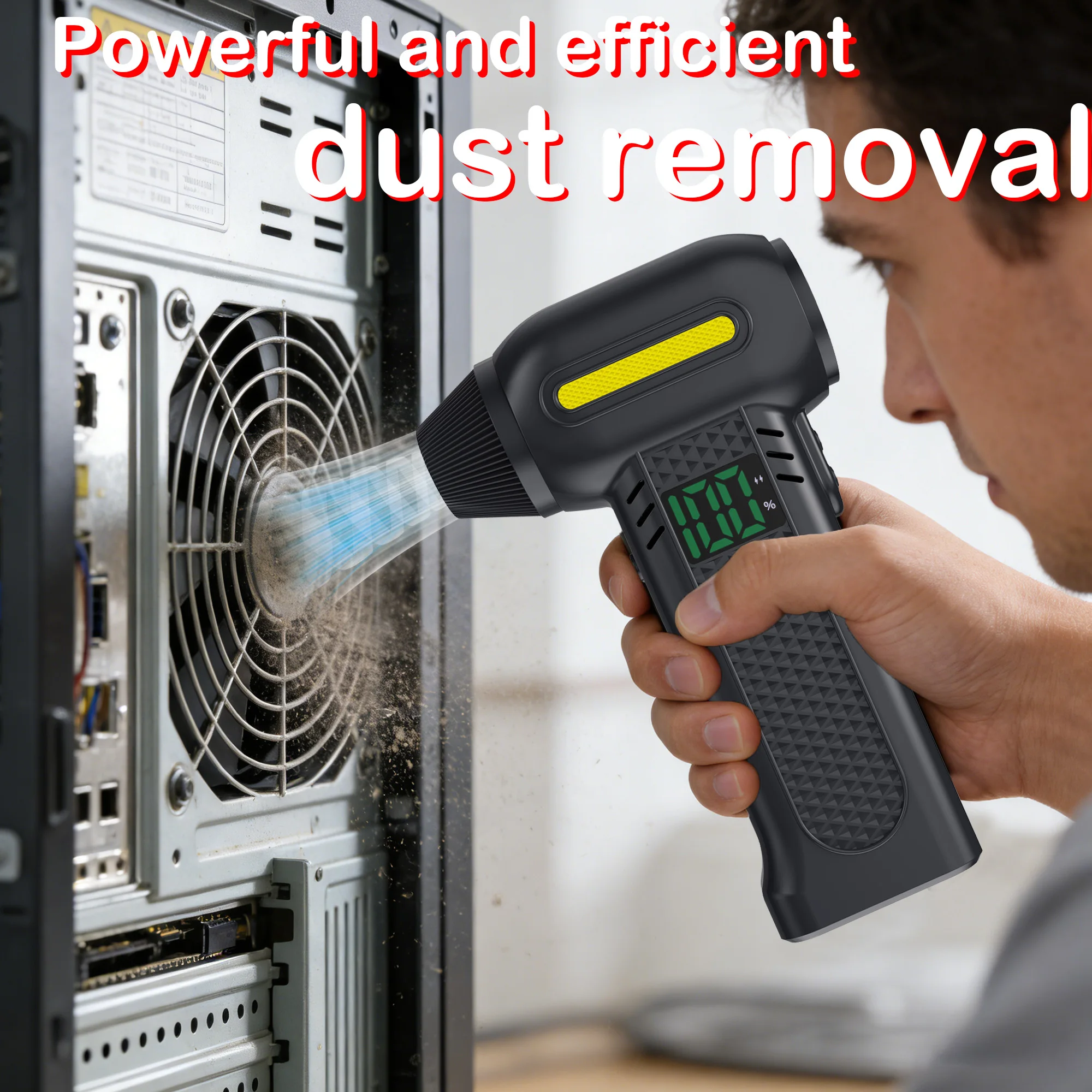 

Violent Fan 200,000 RPM Powerful Air Blower Vacuum Cleaner Type-C Charging 600g Wind Pressure Brushless Turbo Jet Fan