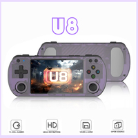 Open Source U8 Retro Handheld Video Game Console 4.0 Inch IPS Screen Portable Pocket Video Player Children's Christmas Gif