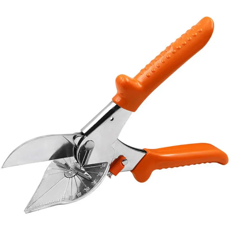 Non-slip Multi Angle Shear Cutter Shear Hand Tool Cut Miter Snips Gasket Trim Shear Scissor for Plumbing Angular Cutting