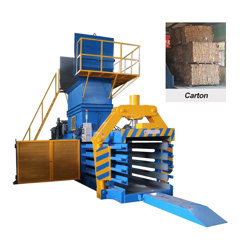Commercial Top Quality European Standard Waste Paper/Carton/ Plastic Horizontal Baler with Cross Cylinder Hot Sale