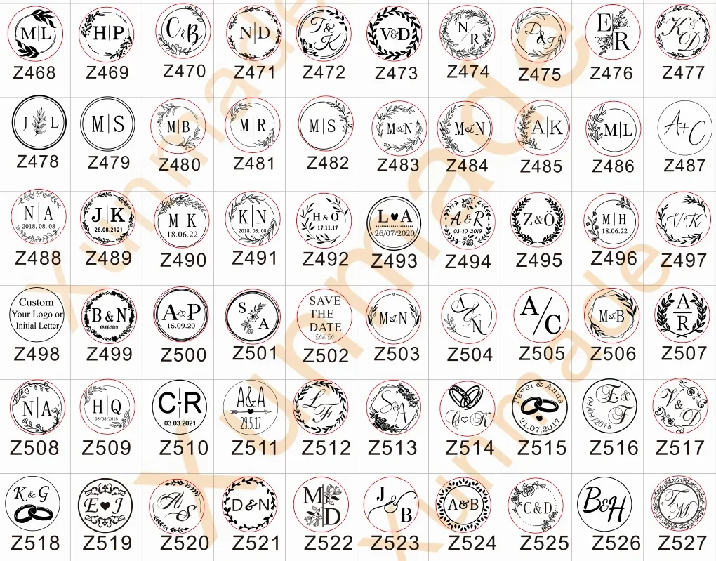 Персонализированный свадебный штамп с восковой печатью с двумя инициалами, свадебный сургучный штамп на заказ, штамп с пригласительной печатью.