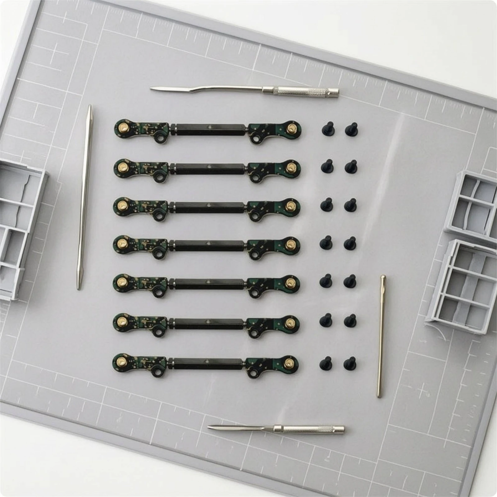 6 Pieces Adjustable Turnbuckles with Rod Ends Aluminum Adjustable Turnbuckles RC Turnbuckle with Threaded Ends Upgrade
