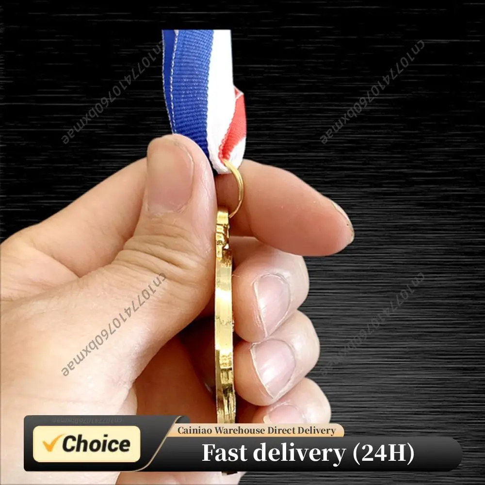 

Футбольные медали: золотые, серебряные, бронзовые наградные медали, металлические медали победителя 2 дюйма с лентой на шею, спортивные медали для сувениров на вечеринках